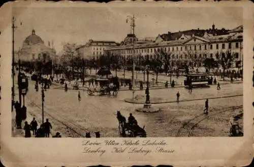 Ak Lwiw Lwów Lemberg Ukraine, Karl Ludwigs Straße
