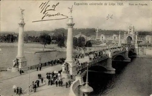 Ak Lüttich Lüttich Wallonien, Weltausstellung 1905, Pont de Fragnée