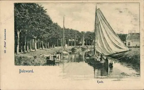 Ak Bolsward Fryslân Niederlande, Kade