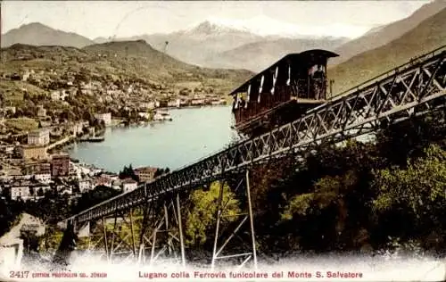 Ak Lugano Kanton Tessin, Ferrovia funicolare del Monte San Salvatore