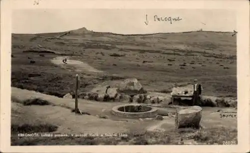 Ak Spindleruv Mlýn Spindlermühle Riesengebirge Region Königgrätz, Elbquelle