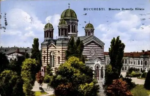 Ak București Bukarest Rumänien, Biserica Domniţa Balasa
