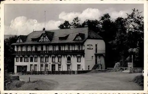 Ak Bellevaux Ligneuville Malmédy Wallonien Lüttich, Hotel Rupp, Denkmal