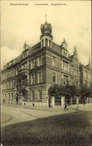 Ak Neumünster in Holstein, Luisenstraße, Augustastraße