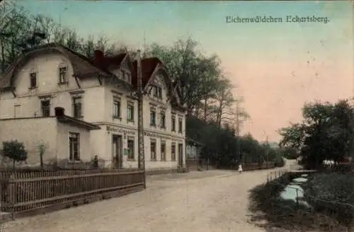 Ak Eckartsberg Mittelherwigsdorf Oberlausitz, Eichenwäldchen, Materialwaren