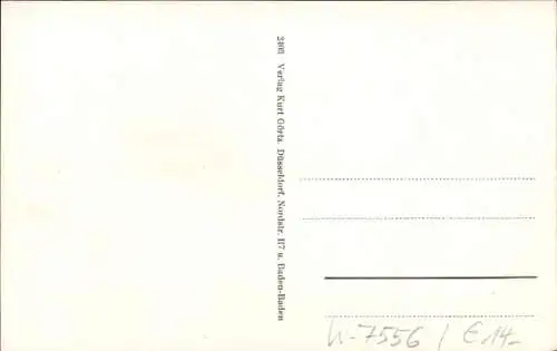 Ak Ötigheim Rastatt im Schwarzwald, Teilansicht, Rathaus Platz, Rehgartenstraße