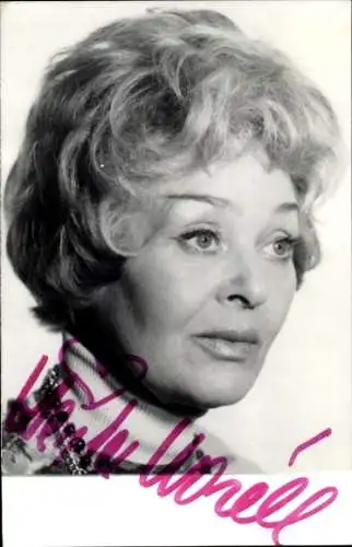 Ak Schauspielerin Herta Worell, Portrait, Autogramm