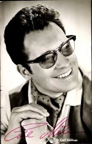 Ak Schauspieler Carl Möhner, Portrait, Weißer Holunder, Autogramm