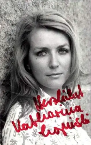 Ak Schauspielerin Katharina Lopinski, Portrait, Autogramm