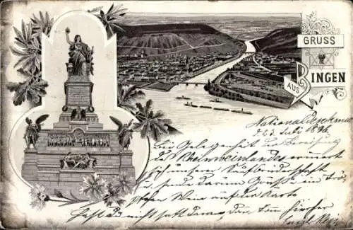 Litho Bingen am Rhein, Denkmal, Gesamtansicht