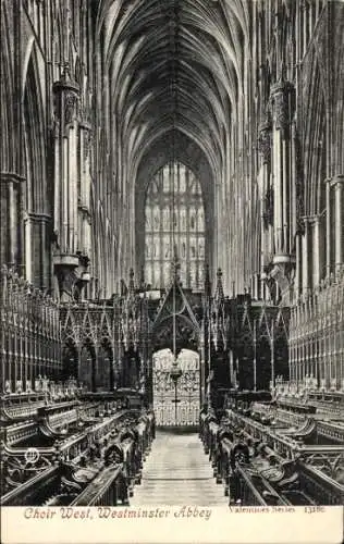 Ak City of Westminster London England, Westminster Abbey, Chor West