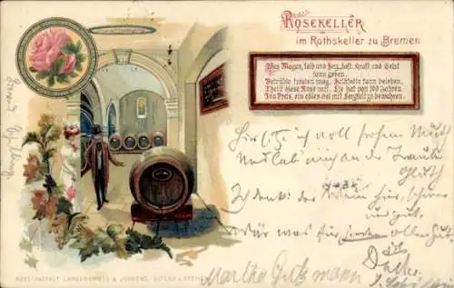 Litho Hansestadt Bremen, Rosekeller im Ratskeller