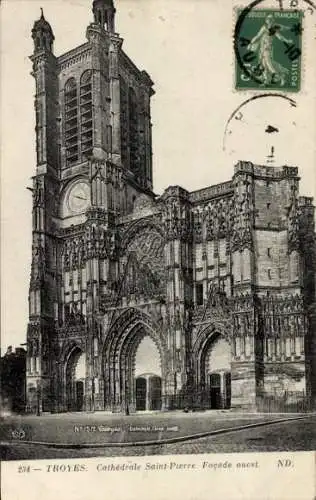 Ak Troyes Aube, Kathedrale St. Pierre