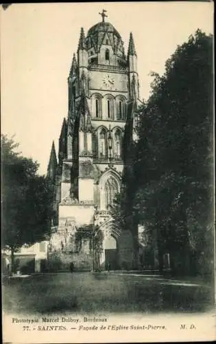 Ak Saintes Charente-Maritime, Kirche St. Pierre