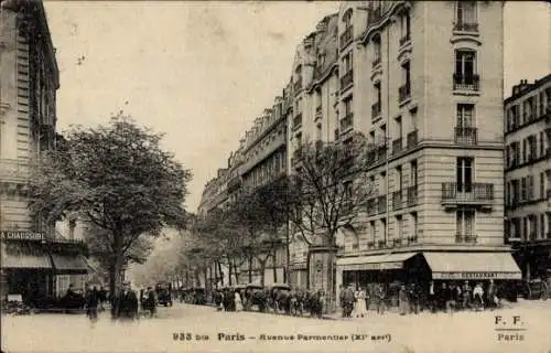 Ak Paris XI., Avenue Parmentier
