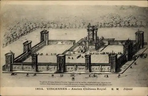 Ak Vincennes Val de Marne, Ancien Chateau Royal