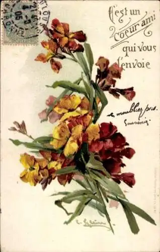 Künstler Ak Klein, Catharina, Blumenzweige