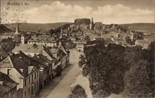 Ak Arnsberg im Sauerland Westfalen, Totalansicht