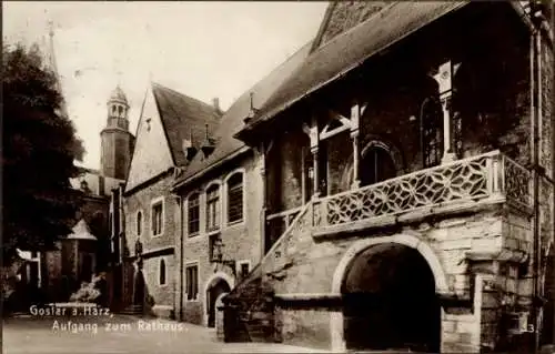 Ak Goslar am Harz, Rathaus