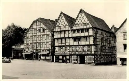 Foto Ak Soest in Westfalen, Teilansicht, Fachwerkhaus