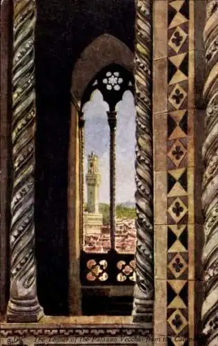 Künstler Ak Firenze Florenz Toscana, Turm des Palazzo Vecchio, Campanile