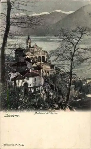 Ak Locarno Kanton Tessin Schweiz, Madonna del Sasso