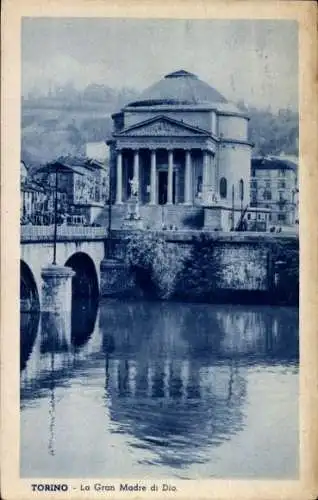 Ak Torino Turin Piemonte, la Gran Madre di Dio