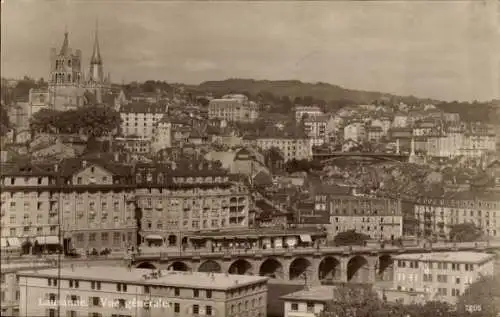 Ak Lausanne Kanton Waadt, Blick auf die Stadt