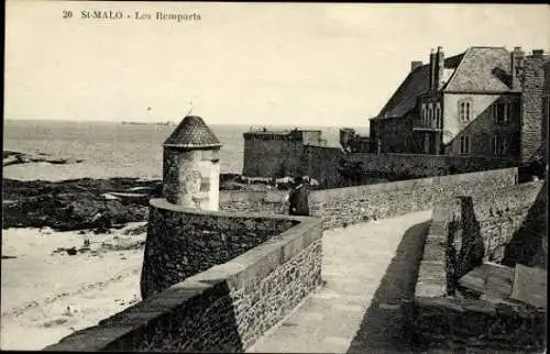 10 alte AK Saint Malo Ille de Vilaine Bretagne, verschiedene Ansichten