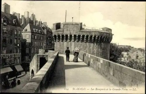 10 alte AK Saint Malo Ille de Vilaine Bretagne, verschiedene Ansichten