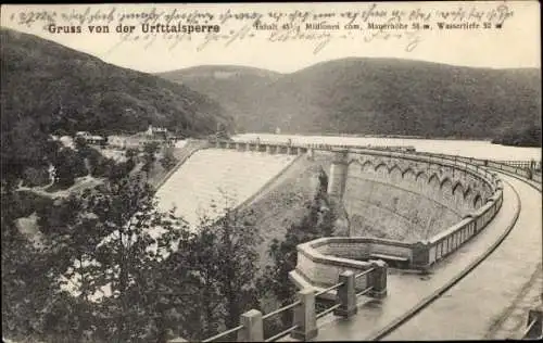 Ak Gemünd Schleiden in der Eifel, Urft-Talsperre