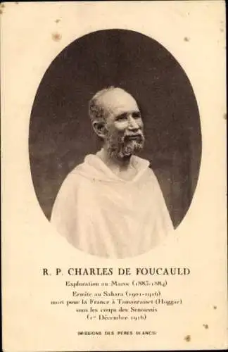 Ak Charles de Foucauld, französischer Offizier, Forscher, Mönch