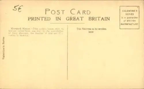 Ak Stratford-upon-Avon Warwickshire England, Harvard House