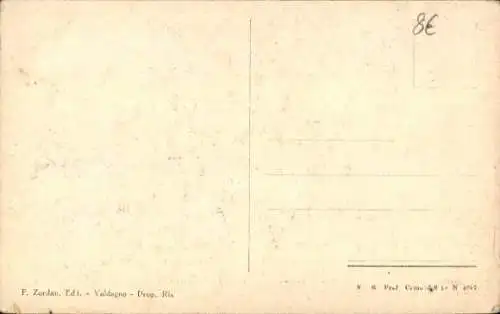 Ak Valdagno Veneto, Via Manin