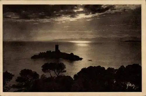 Ak Agay Saint Raphael Var, L'Ile d'Or au coucher du soleil