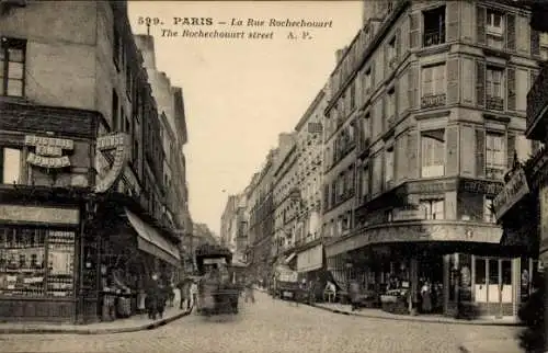 Ak Paris IX, Rue Rochechouart