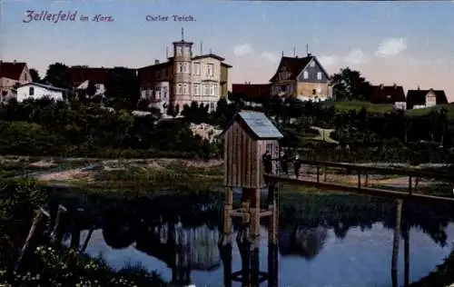 Ak Clausthal Zellerfeld im Oberharz, Carler Teich