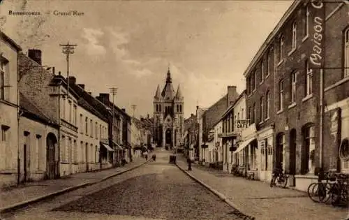 Ak Bon Secours Bonsecours Péruwelz Hennegau, Grand Rue