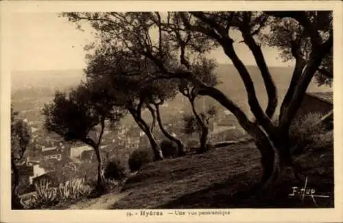 Ak Hyères Var, Une vue panoramique