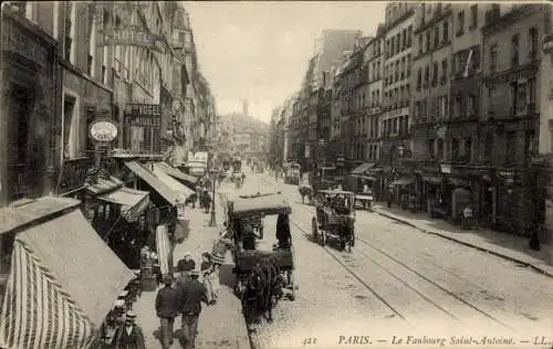 Ak Paris XI., Faubourg Saint-Antoine