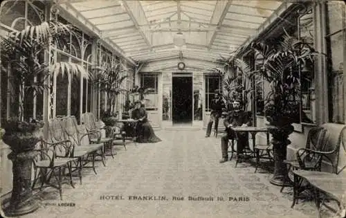 Ak Paris, Hotel Franklin, Rue Buffault