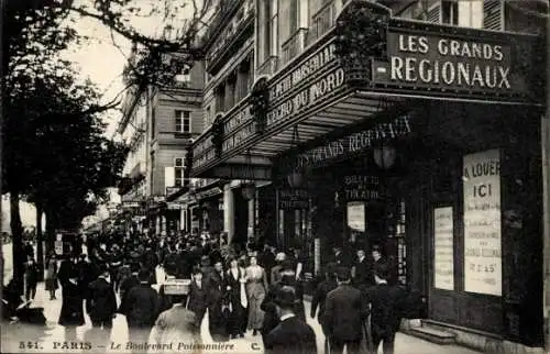 Ak Paris IX, Boulevard Poissonnière