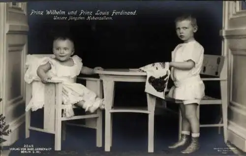 Ak Prinz Wilhelm und Prinz Louis Ferdinand von Preußen, Liersch 2046