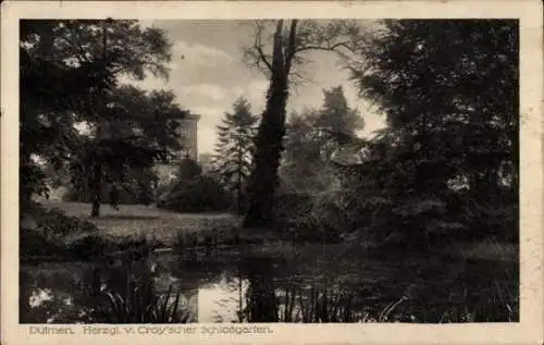 Ak Dülmen im Münsterland Westfalen, Herzogl. v. Croy'scher Schlossgarten