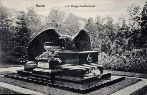 Ak Essen im Ruhrgebiet, F.A. Krupps Grabdenkmal, Adler