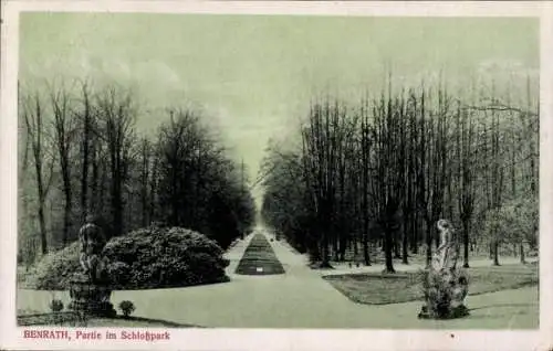 Ak Benrath Düsseldorf am Rhein, Schlosspark