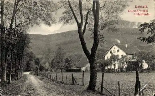 Ak Detmold in Nordrhein Westfalen, Oberförsterei Heidental