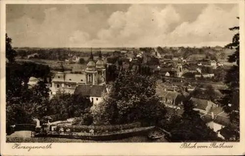 Ak Herzogenrath Nordrhein Westfalen, Blick vom Rathaus