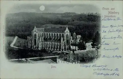 Mondschein Ak Altenberg Odenthal Bergisches Land, Dom