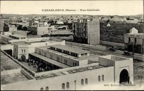 Ak Casablanca Marokko, Gesamtansicht